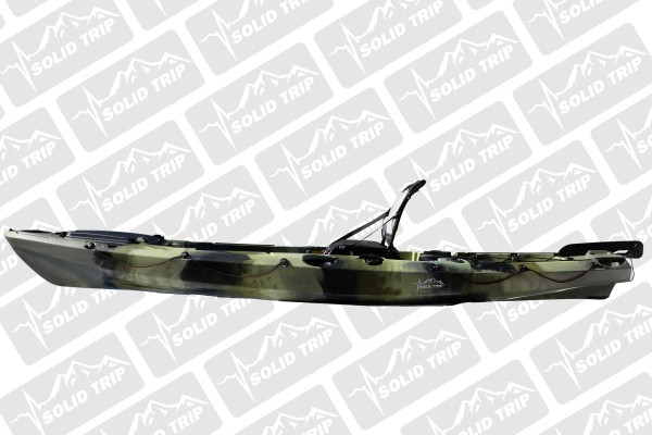 Kajak wędkarski PIKE SolidTrip jednoosobowy z napędem płetwowym