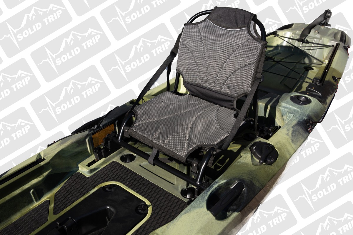 Kajak wędkarski PIKE SolidTrip jednoosobowy z napędem płetwowym