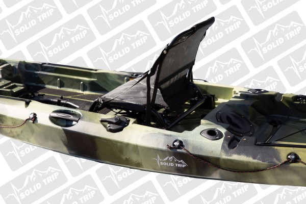 Kajak wędkarski PIKE SolidTrip jednoosobowy z napędem płetwowym