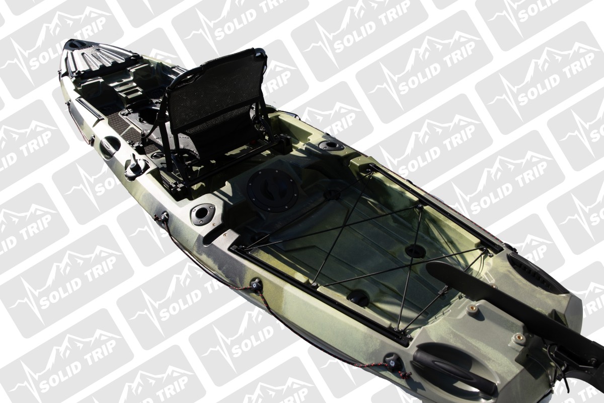 Kajak wędkarski PIKE SolidTrip jednoosobowy z napędem płetwowym