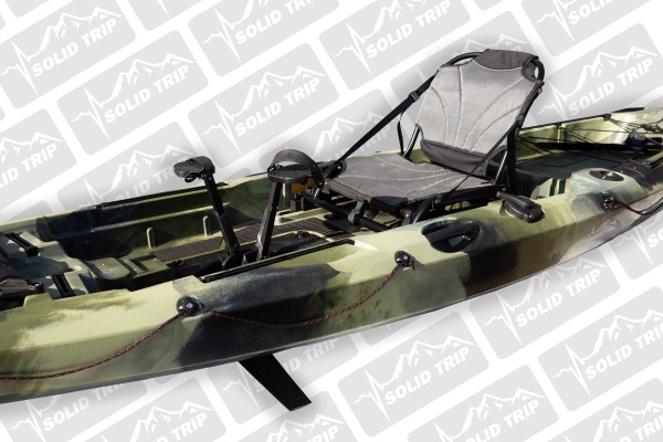 Kajak wędkarski PIKE SolidTrip jednoosobowy z napędem płetwowym