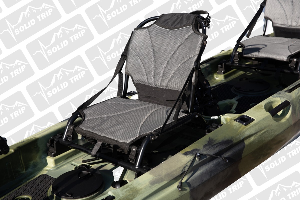Kajak wędkarski TROUT SolidTrip dwuosobowy z napędem płetwowym