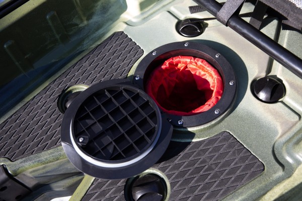 Kajak wędkarski TROUT SolidTrip dwuosobowy z napędem płetwowym