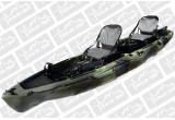Kajak wędkarski TROUT SolidTrip dwuosobowy z napędem płetwowym