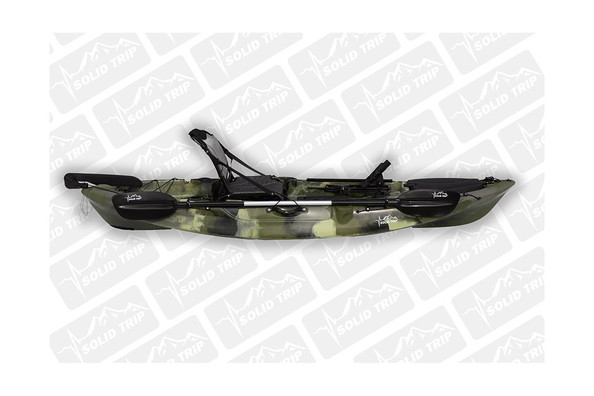 Kajak wędkarski CARP SolidTrip ze sterowaniem pedałowym
