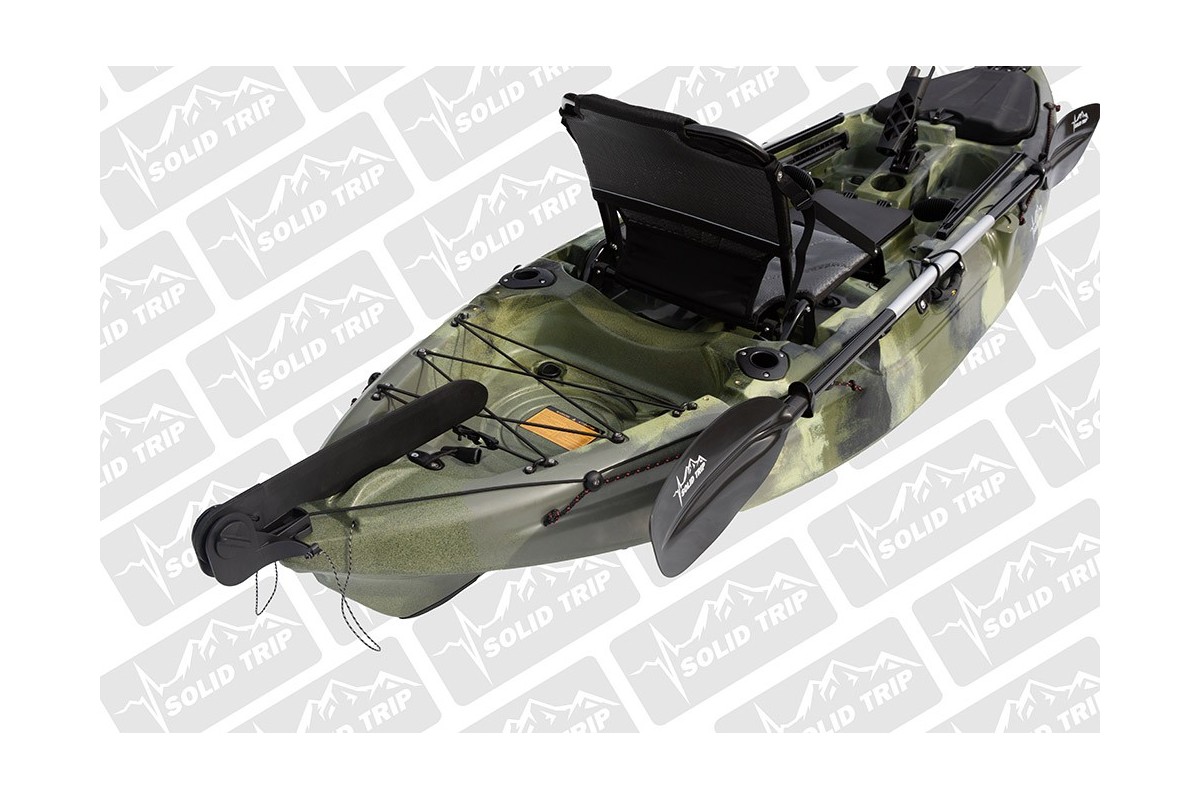 Kajak wędkarski CARP SolidTrip ze sterowaniem pedałowym