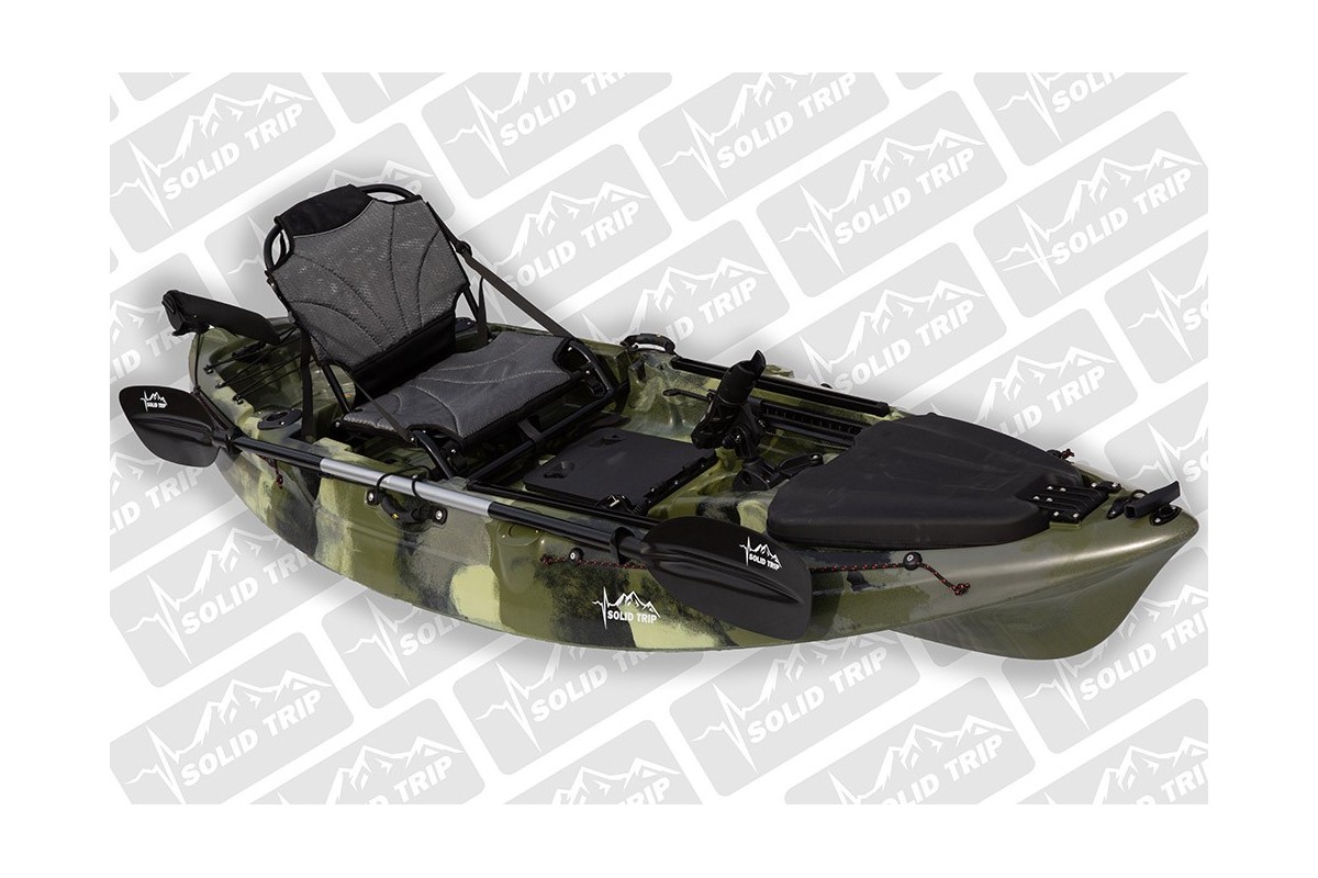 Kajak wędkarski CARP SolidTrip ze sterowaniem pedałowym