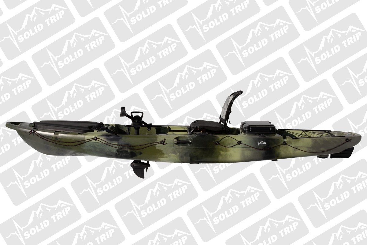 Kajak wędkarski BASS SolidTrip z systemem pedałowym